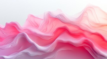 Obraz premium Abstract Pink Waves