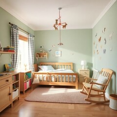 children's room interior design. Farmhouse style children's room interior design. Architecture interior. Farmhouse interior. Farmhouse style.