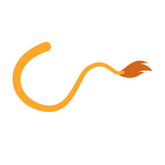 Decorative lion tail cartoon animal tail