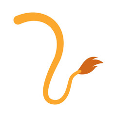 Decorative lion tail cartoon animal tail