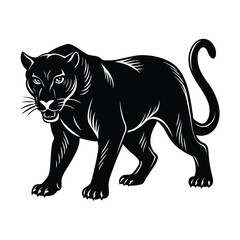 Obraz premium black panther cartoon