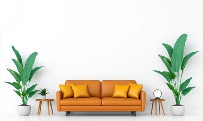 A sophisticated and cozy minimalist living room design featuring a wooden wall texture