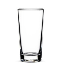 Empty glass water glass isolated on transparent background. PNG. AI generative.