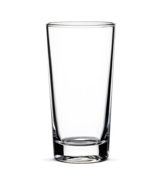 Empty glass water glass isolated on transparent background. PNG. AI generative.
