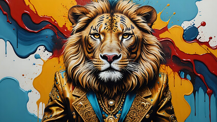 Abstraktion Die ewige Frage, wer ich bin 16х9. Hintergrund für das Design 3.