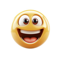 smiley emoji on white background