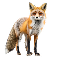 Fox standing gracefully in open view