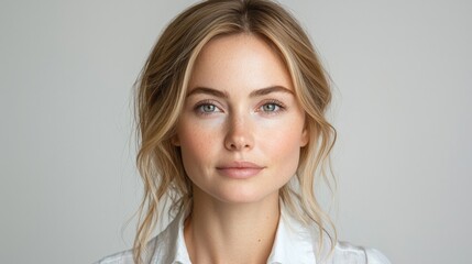 Fototapeta premium Natural Beauty Portrait of a Young Woman