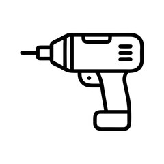 Bohrmaschine, Akkubohrer, Schrauber Symbol