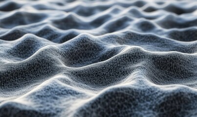 Abstract background wavy sand like texture of strings of code