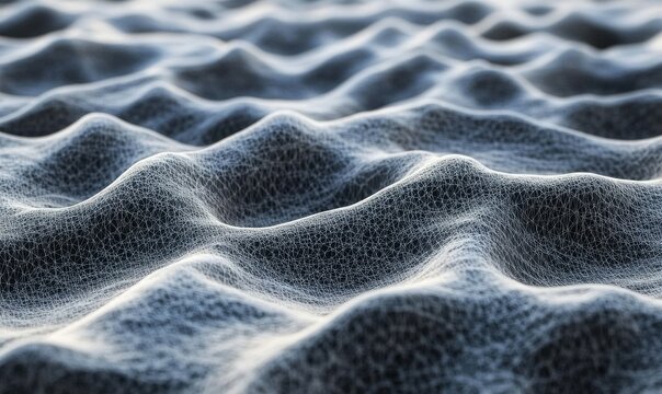 Abstract background wavy sand like texture of strings of code