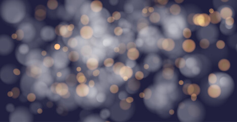 Bokeh lights. Blurred circle shapes. Abstract light effect. 