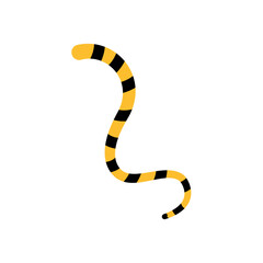Naklejka premium Tiger tail icon vector. Vector illustration