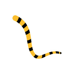 Fototapeta premium Tiger tail icon vector. Vector illustration