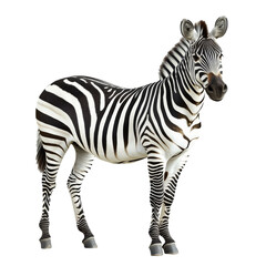 Zebra standing gracefully in a seamless background