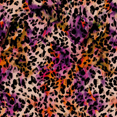 leopard skin texture. brown leopard skin pattern