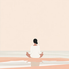 Fototapeta premium Woman Meditating Serenity