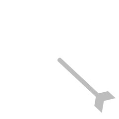 Simple Target and arrow  png icon on a transparent background 