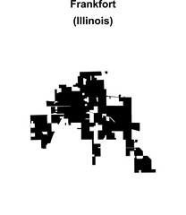 Frankfort (Illinois) blank outline map