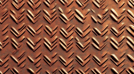 Naklejka premium Detailed Copper Metal Pattern Texture for Industrial Design