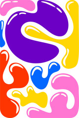 Dynamic wave fluid shape background