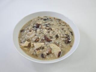chicken and mushroom congee