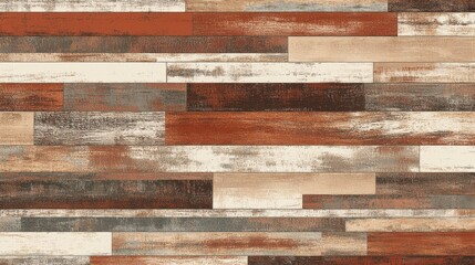 Rustic Wood Plank Flooring Design: A Stunning Visual Feast