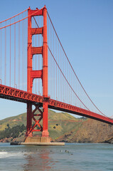 Minas, Lavalleja, Uruguay. October 23, 2011: Golden Gate Bridge spanning San Francisco Bay under...