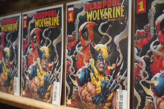 paris france ,01 01 2025:  american comics collection  in the bookstore , X-Men