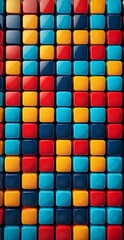 Vibrant and colorful geometric pattern for mobile wallpaper and background design. Generative AI