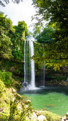 Waterfall of Misol Ha in Chiapas state of Mexico.  