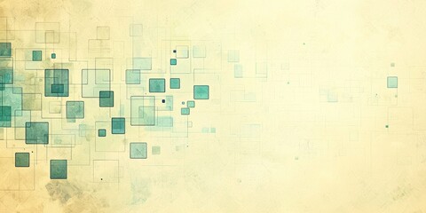 Obraz premium Abstract background with interconnected squares and a vintage texture