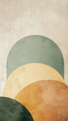 Vertical background of curving forms in neutral colors