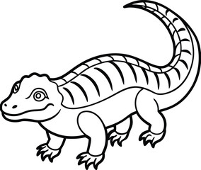 Agkistrodon contortrix  line arts with white background 