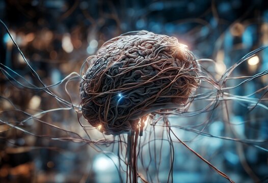 made cables landscape pulsating brain wires tech currents electric