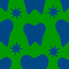 Medicine seamless teeth pattern for doctors accessories and drugstore packaging