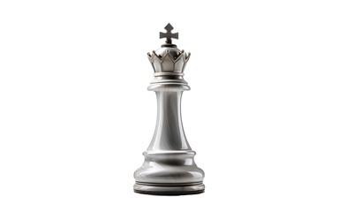 Fototapeta premium king chess piece isolated on white
