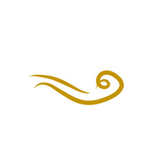 gold curly graphic element