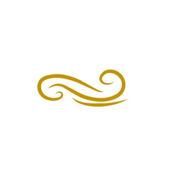 Obraz premium gold curly graphic element