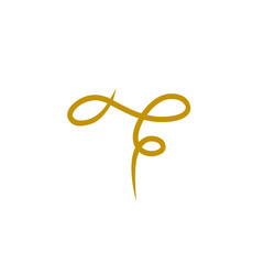 gold curly graphic element