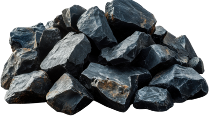 coal isolated on white background