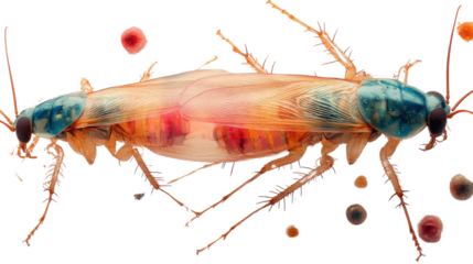 cockroach isolated on white background 