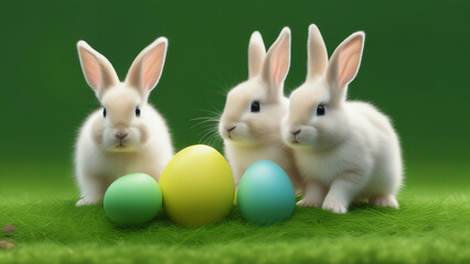 Obraz premium Bunnies at Easter 12