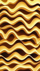 Wavy geometric pattern background in yellow pattern background