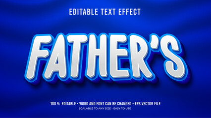 Obraz premium father's editable text effect, father editable 3d text 