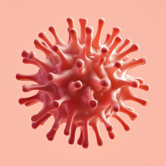 Obraz premium Microscopic Virus Visualization