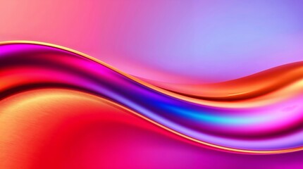 Obraz premium Abstract bronze wave in gradient colors