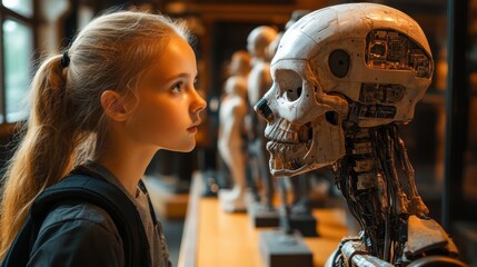 Engaging young minds in the ethical implications of artificial intelligence at a university exhibit