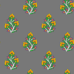 A modern Pattern vector illustration blending geometric structures with nature-inspired elements, perfect for digital wallpaper and artistic gift wrap.