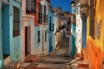 Casares' whitewashed houses hug the hillside, offering a picturesque tilt-shift view of Andalusia